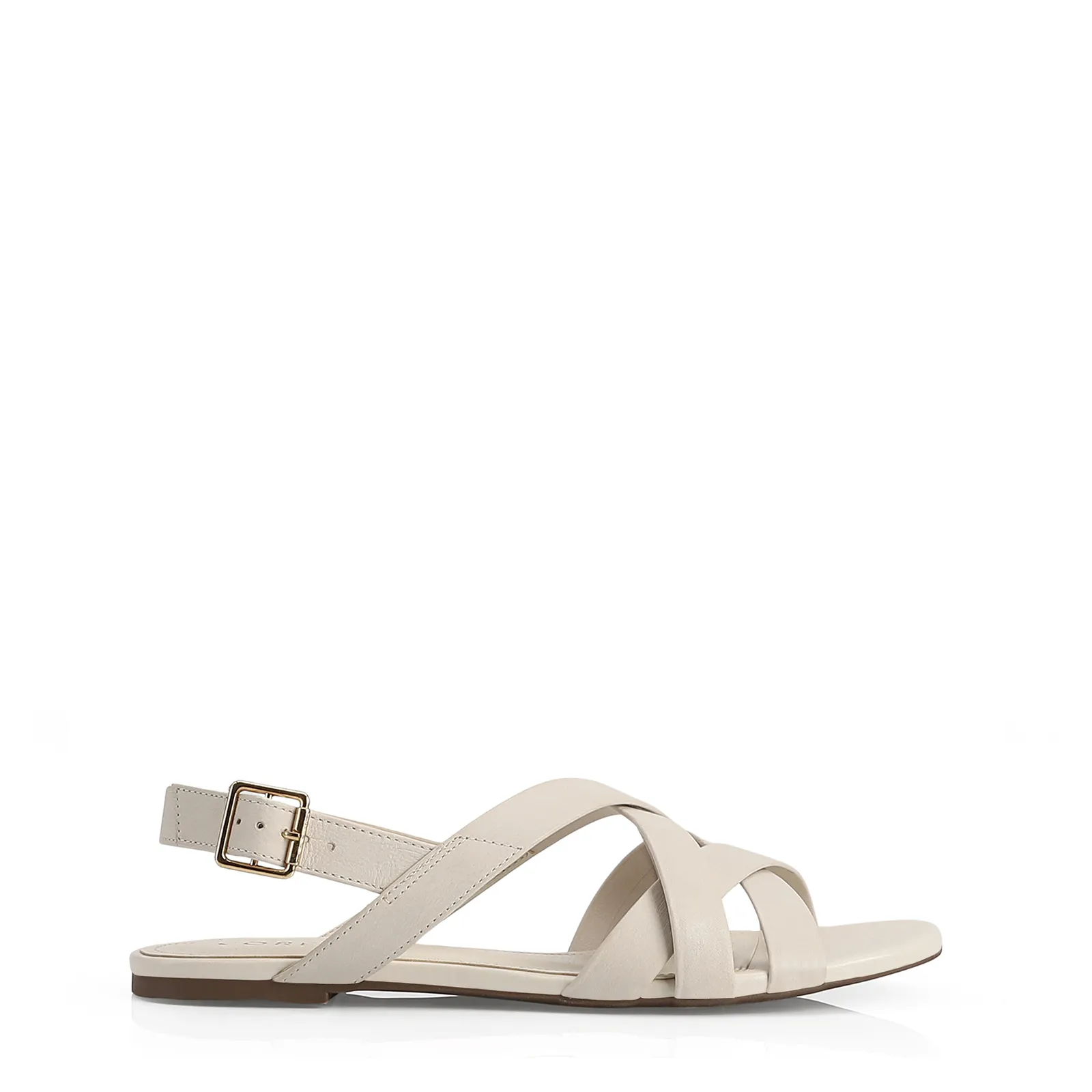 Rasteirinha Couro Off White