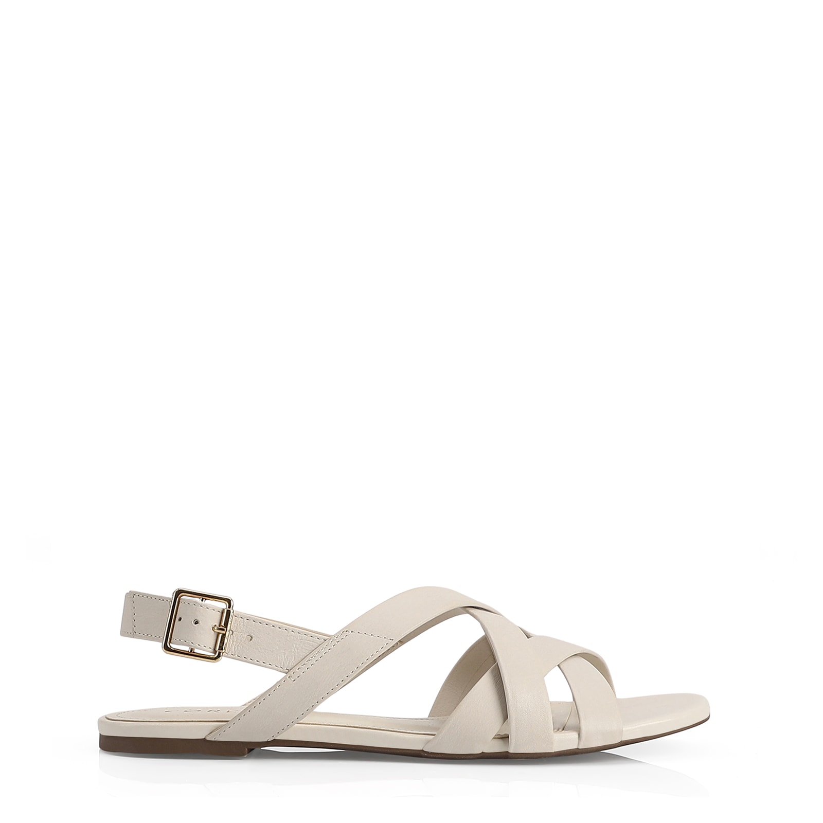 Rasteirinha Couro Off White