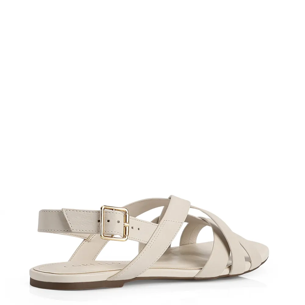 Rasteirinha Couro Off White - imagem 3