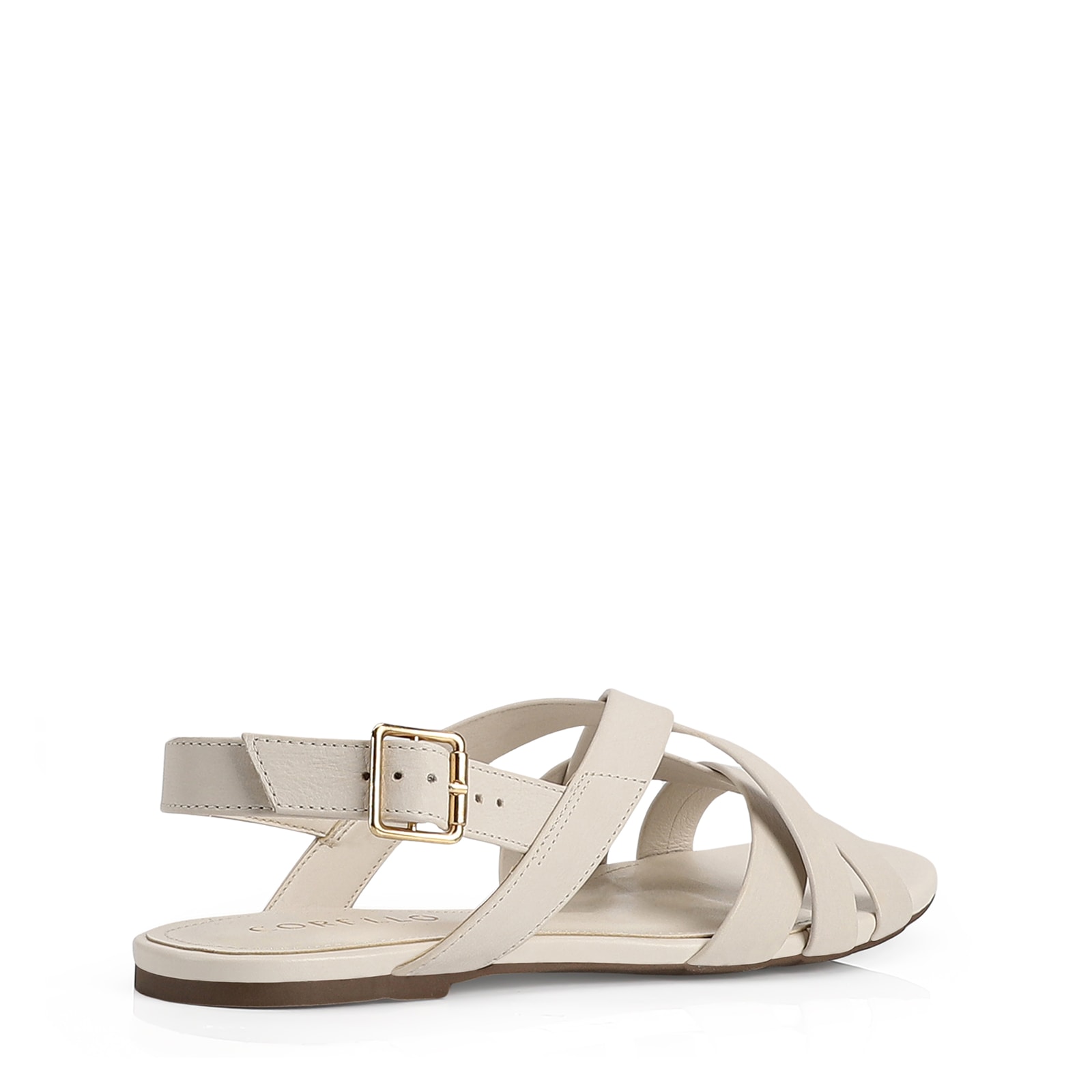Rasteirinha Couro Off White