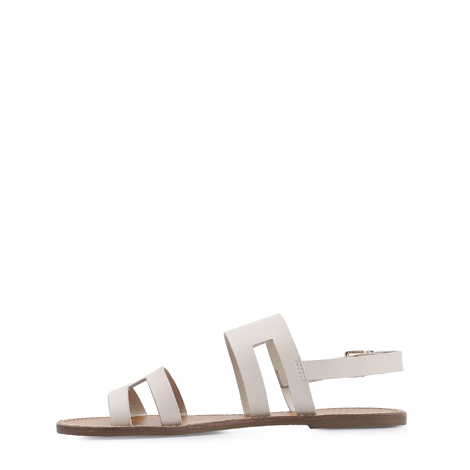Rasteirinha Couro Off White