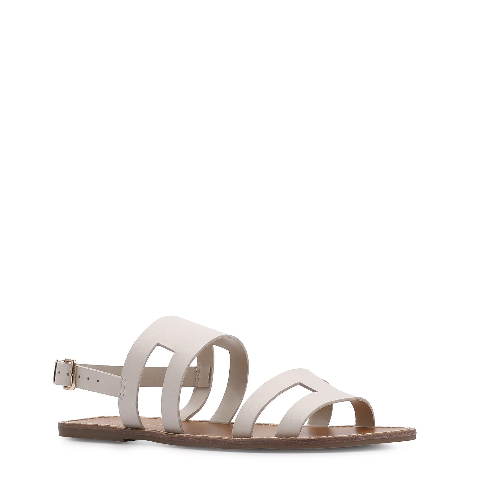 Rasteirinha Couro Off White