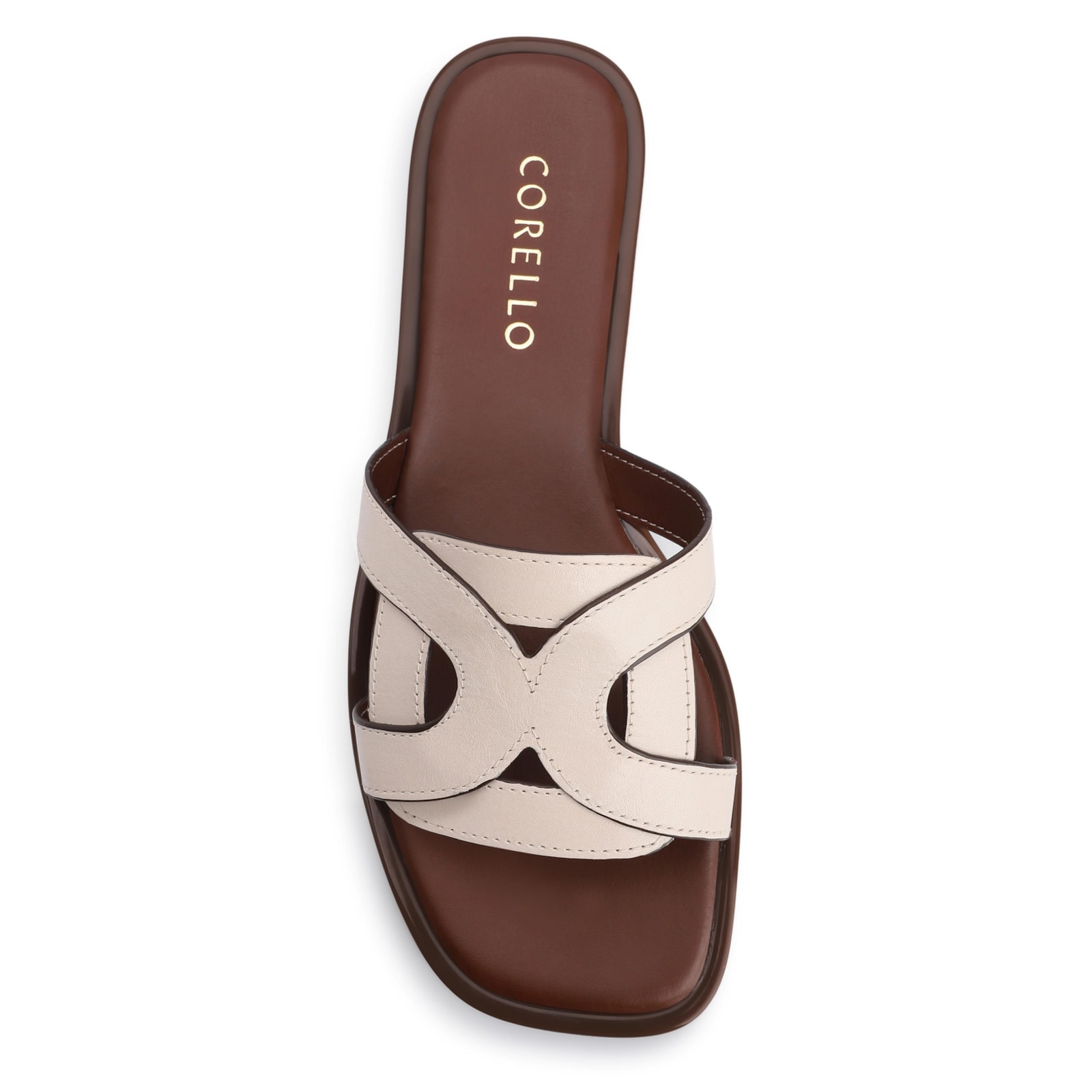 Rasteirinha Couro Off White