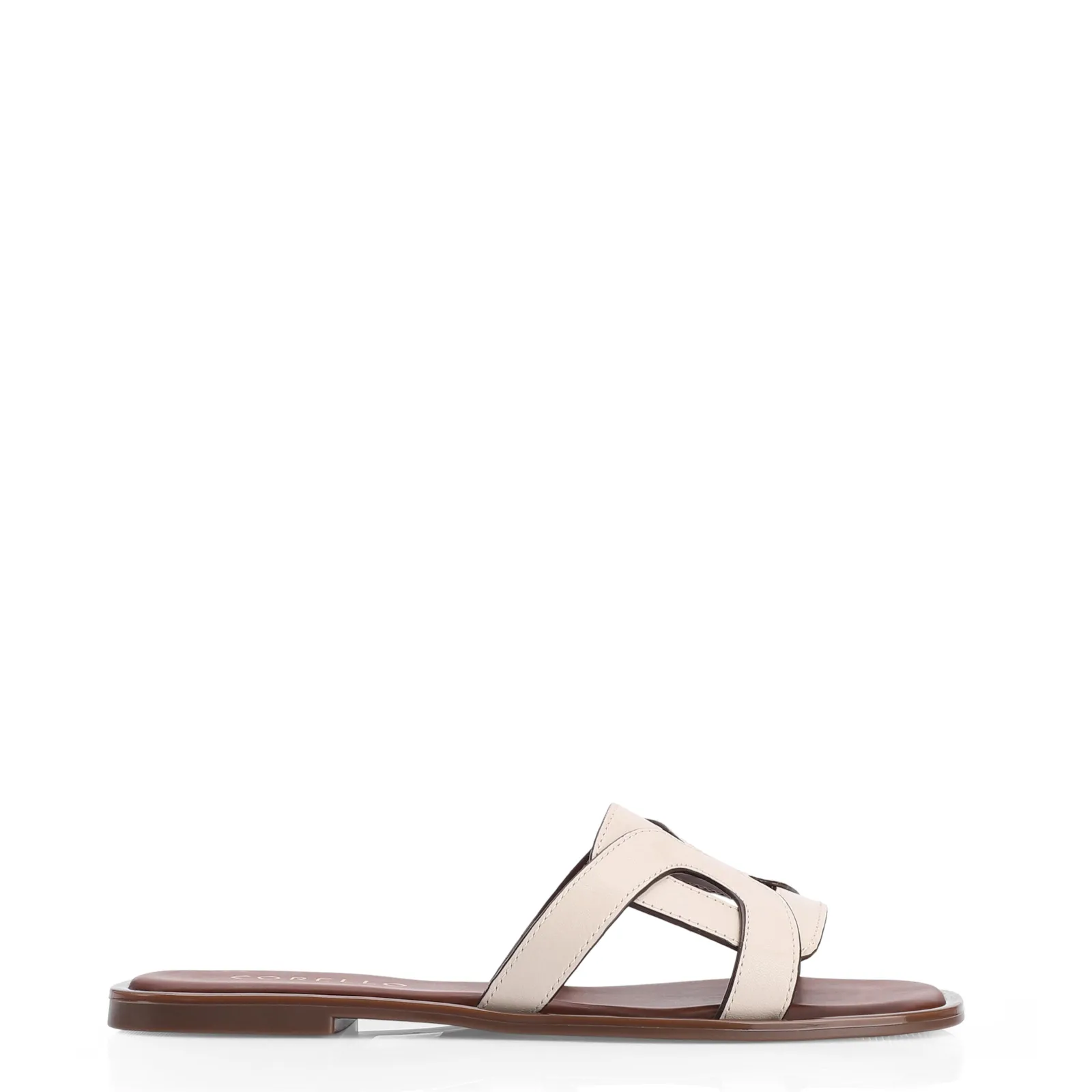 Rasteirinha Couro Off White