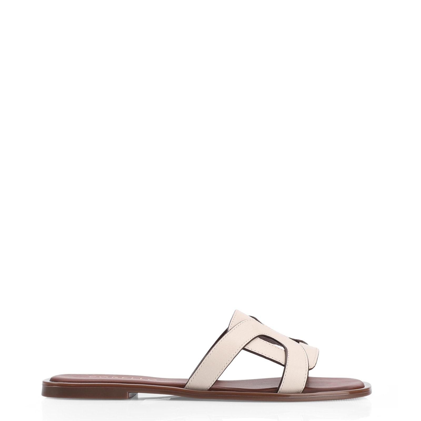 Rasteirinha Couro Off White