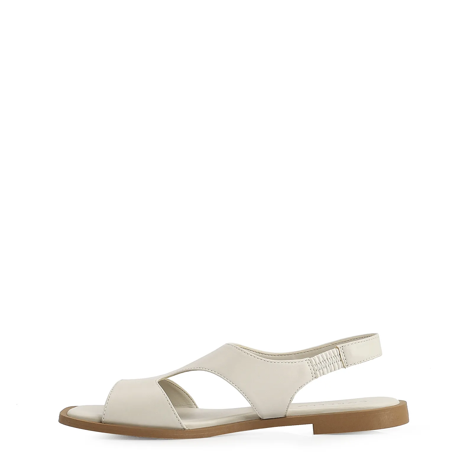 Rasteirinha Couro Off White