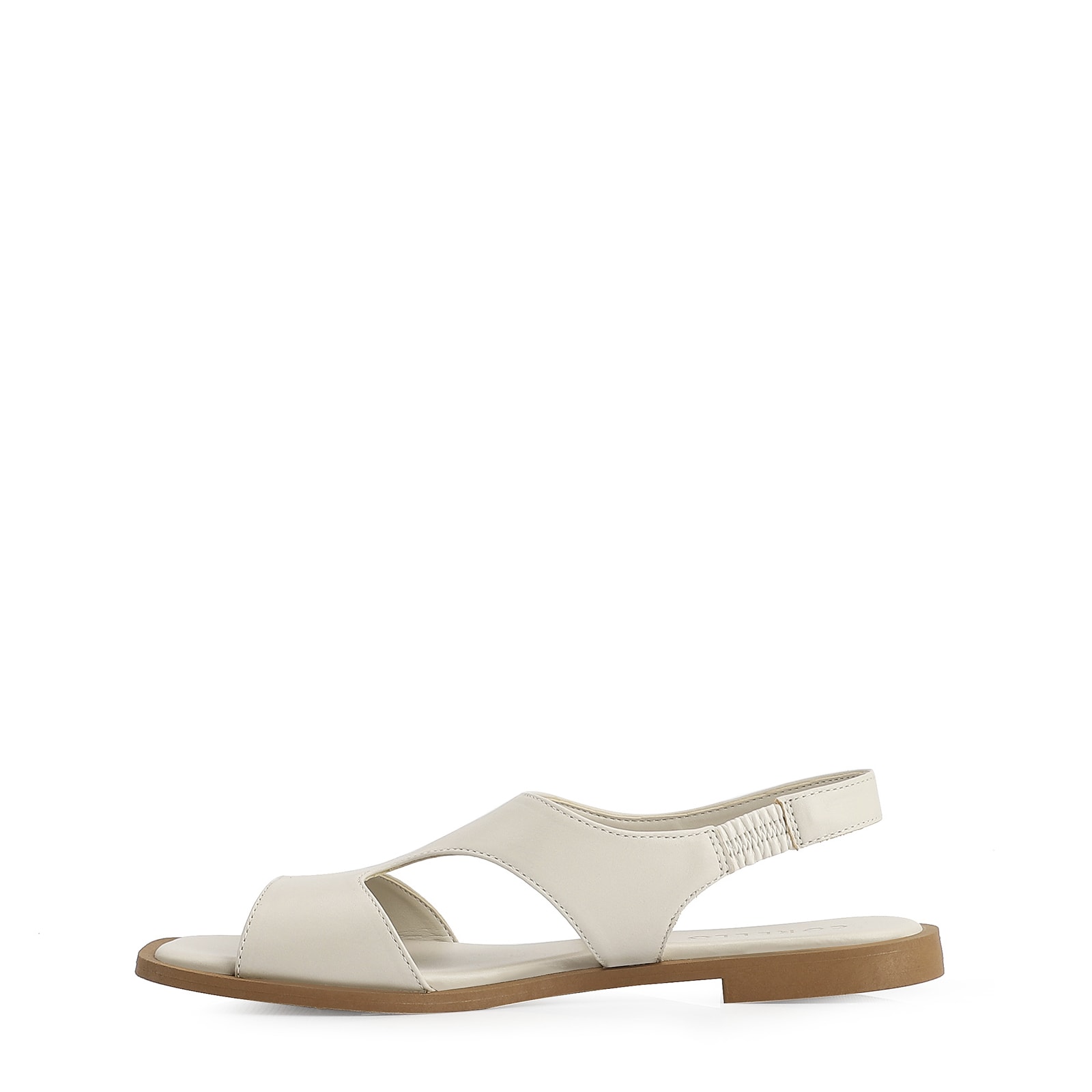 Rasteirinha Couro Off White