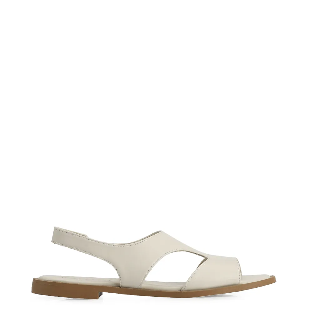 Rasteirinha Couro Off White - imagem 2