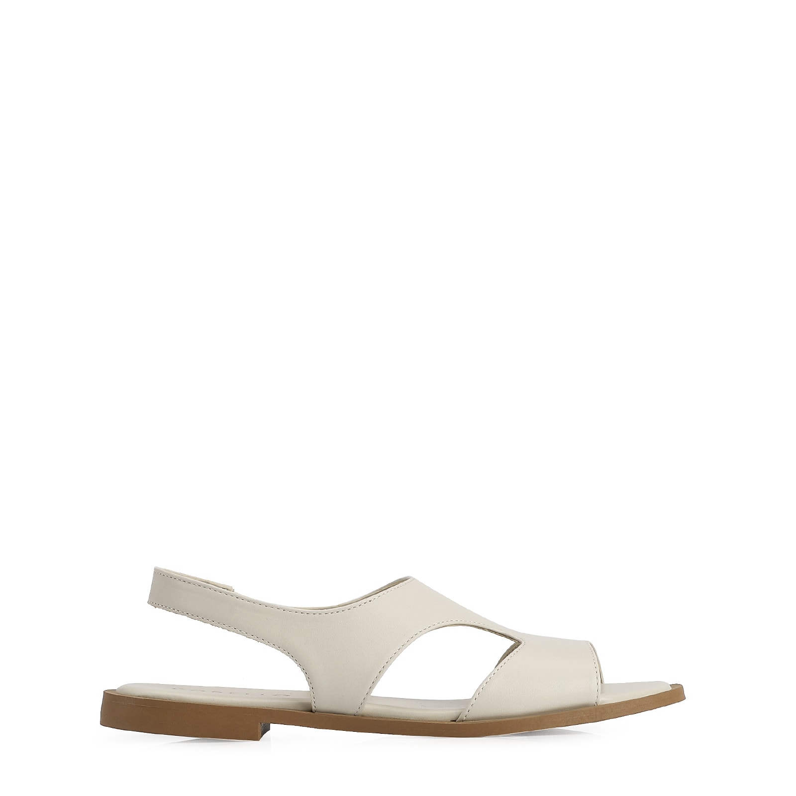 Rasteirinha Couro Off White