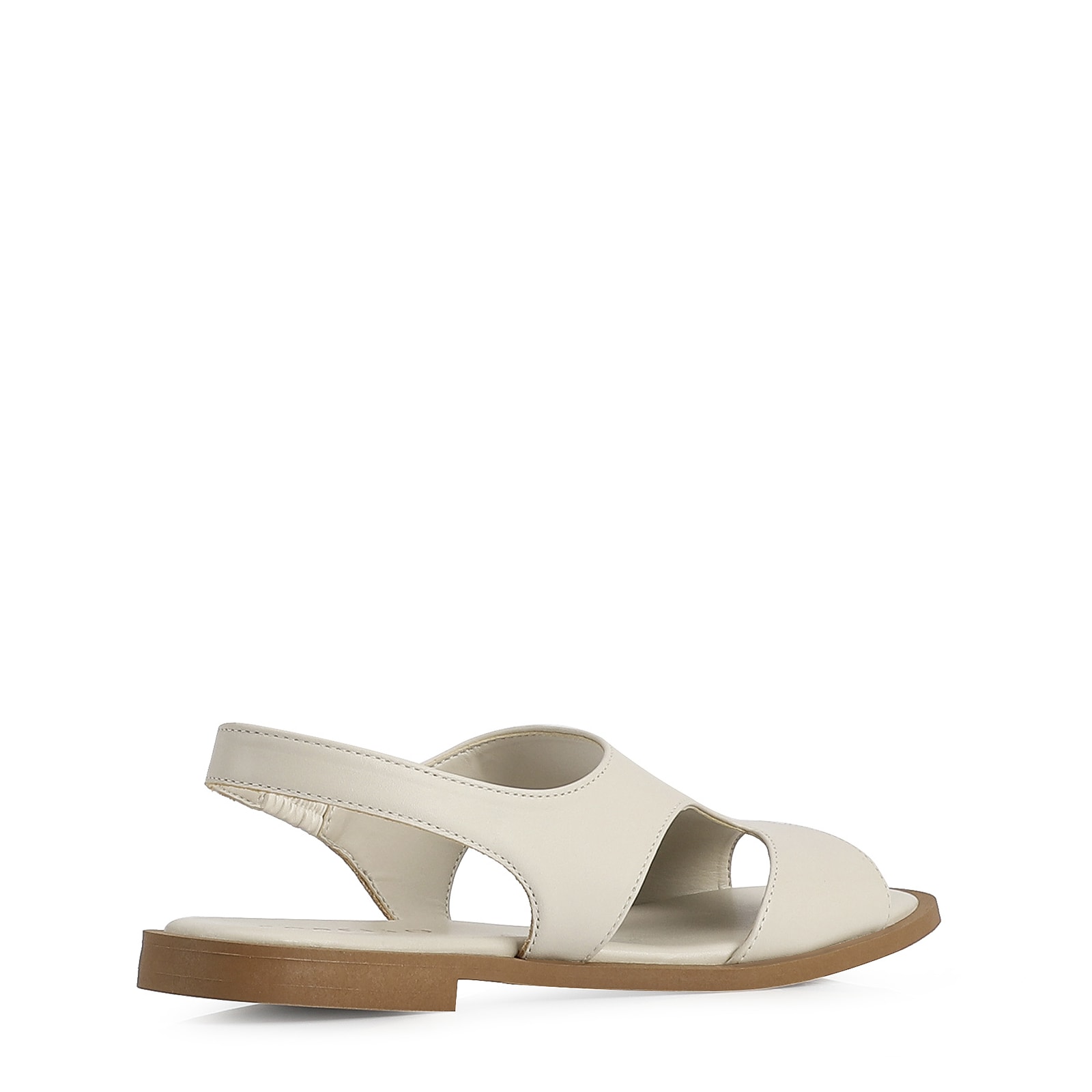 Rasteirinha Couro Off White