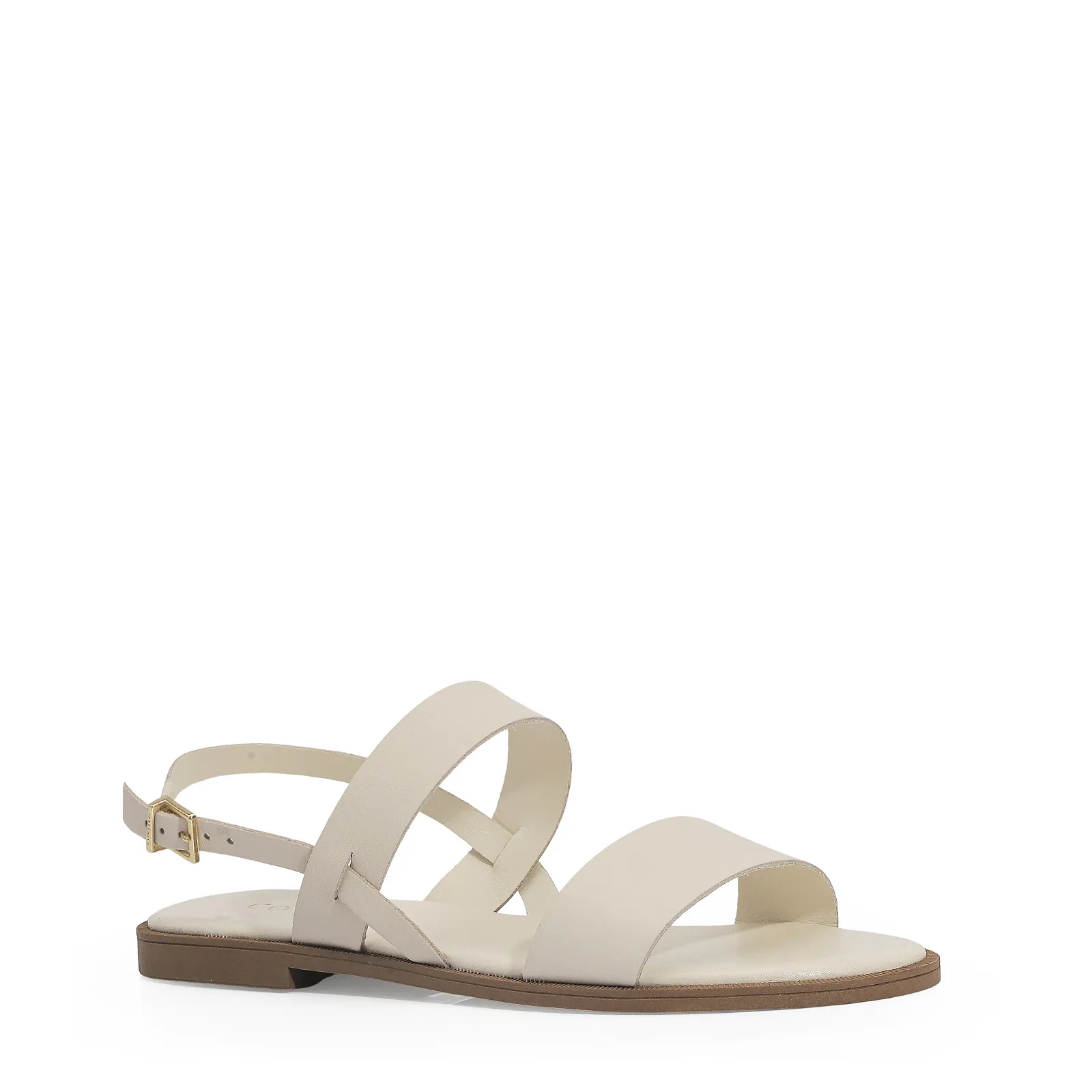 Rasteirinha Couro Off White