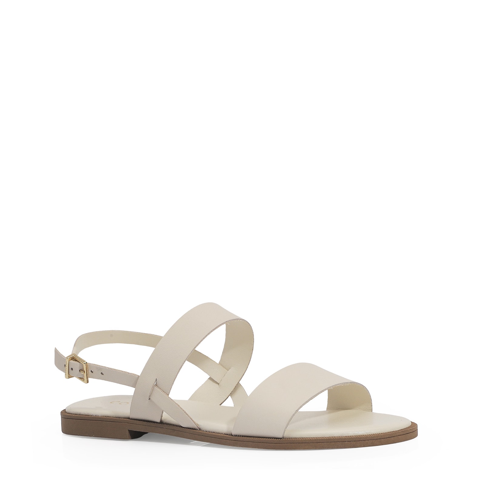 Rasteirinha Couro Off White