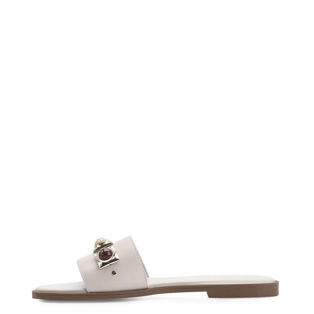 Rasteirinha Couro Off White - imagem 4