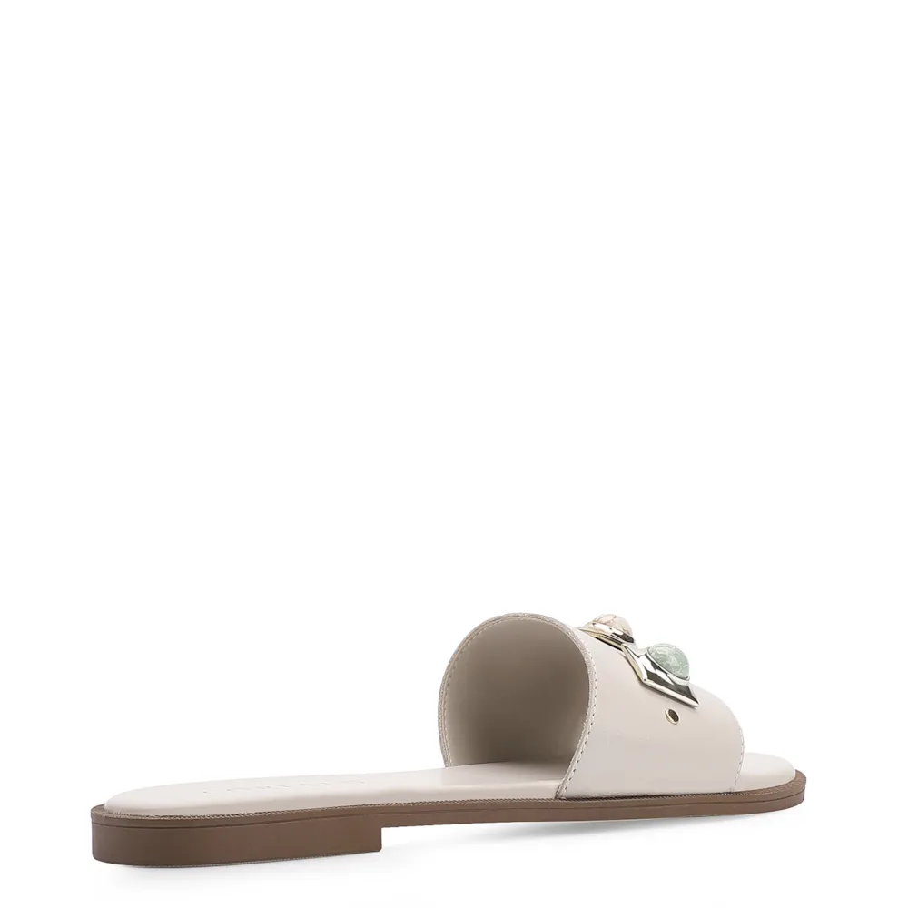 Rasteirinha Couro Off White - imagem 3
