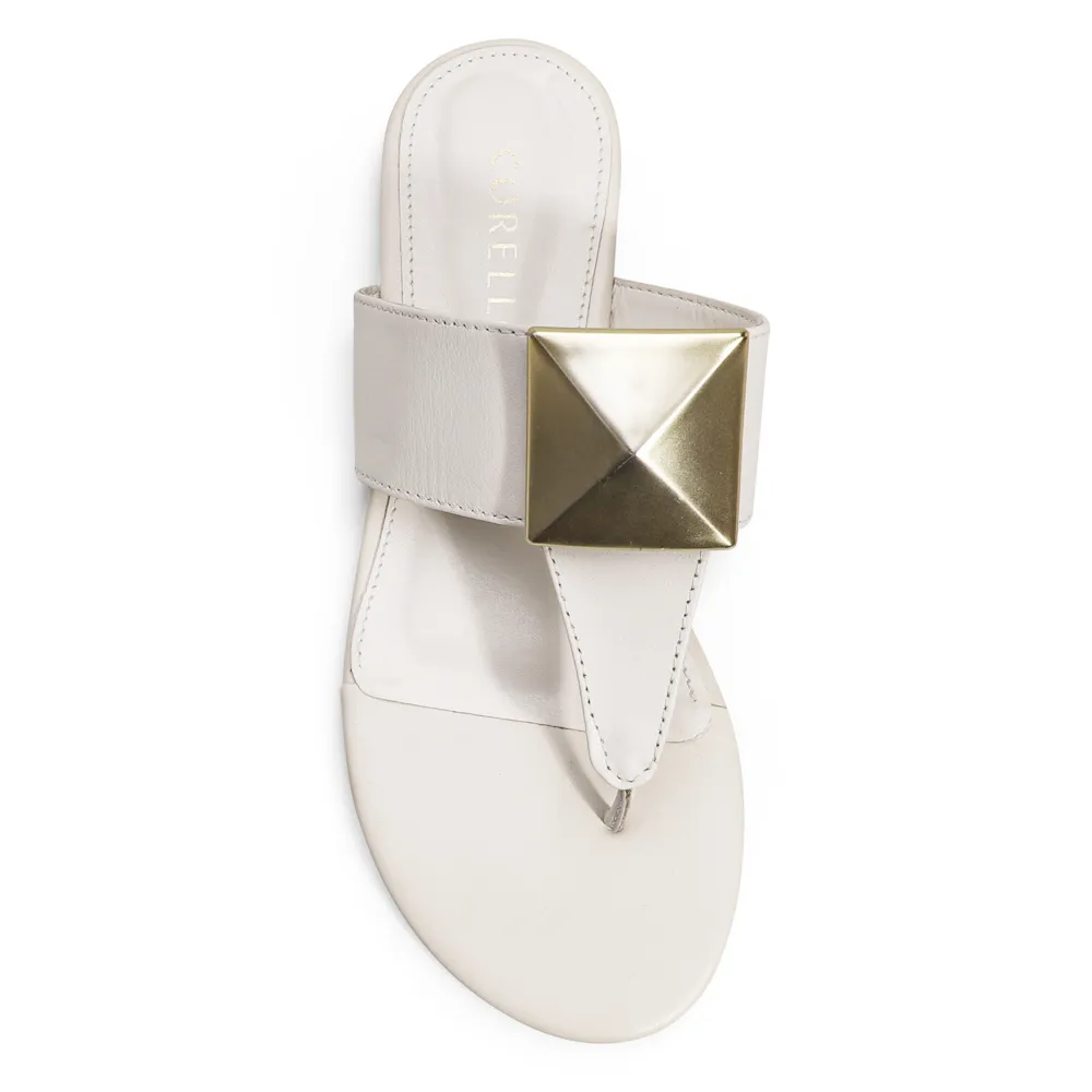 Rasteirinha Couro Off White - imagem 5