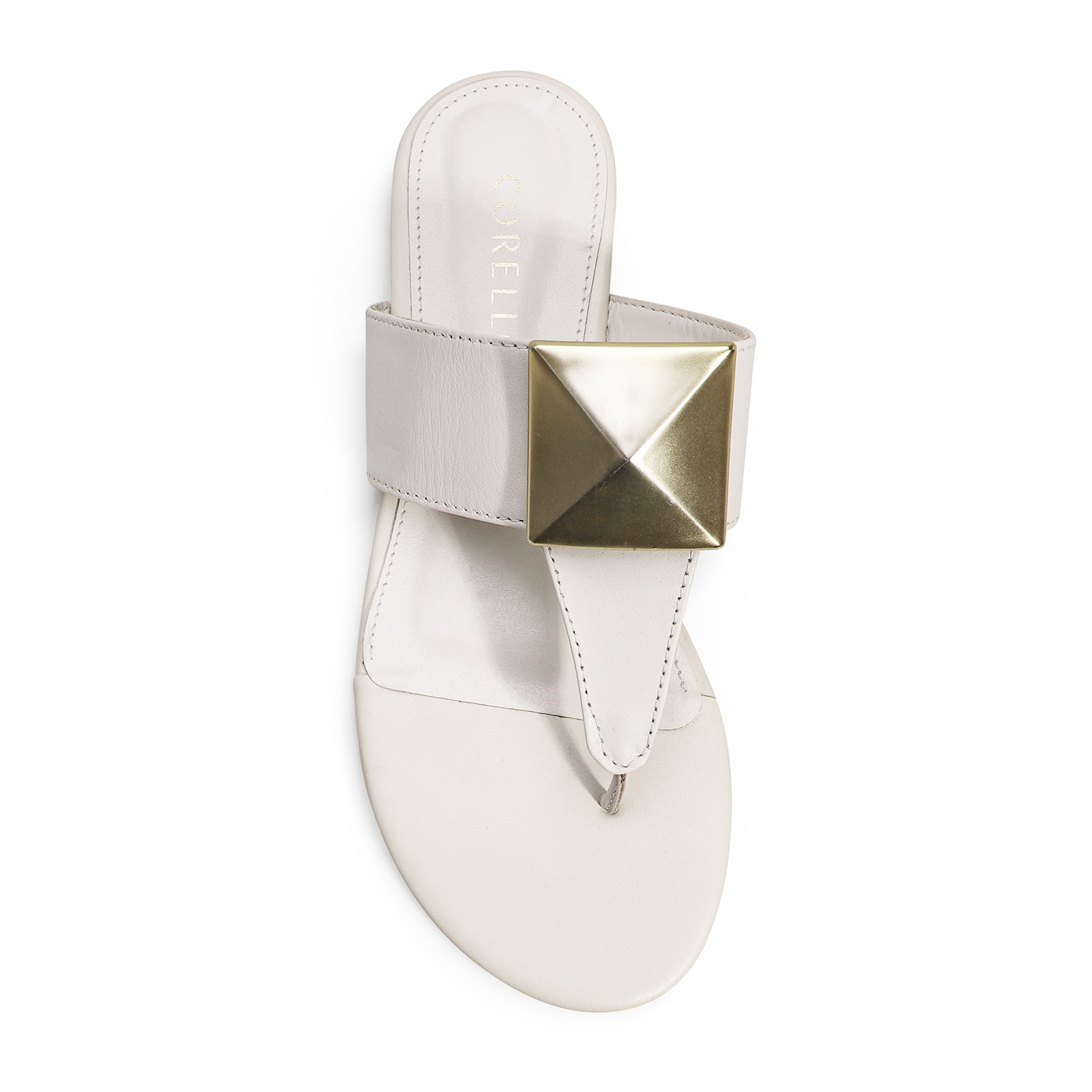 Rasteirinha Couro Off White