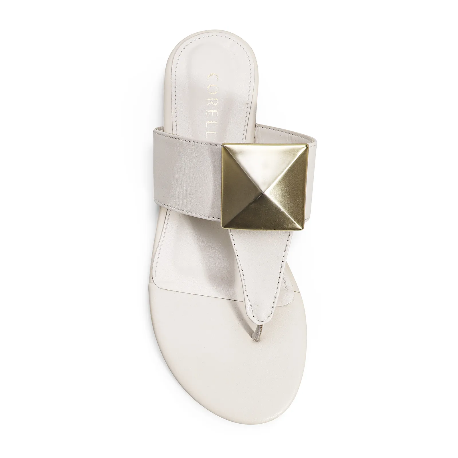 Rasteirinha Couro Off White