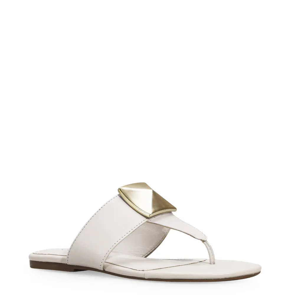 Rasteirinha Couro Off White