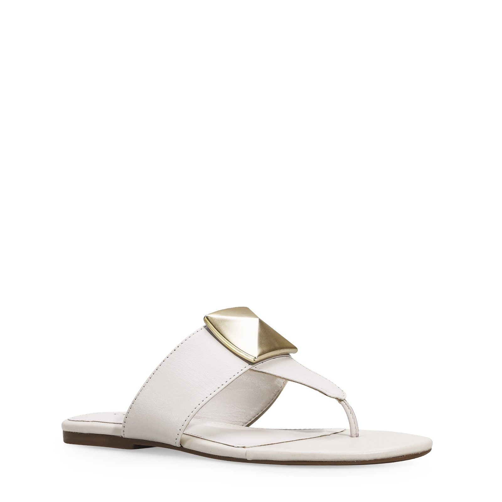 Rasteirinha Couro Off White