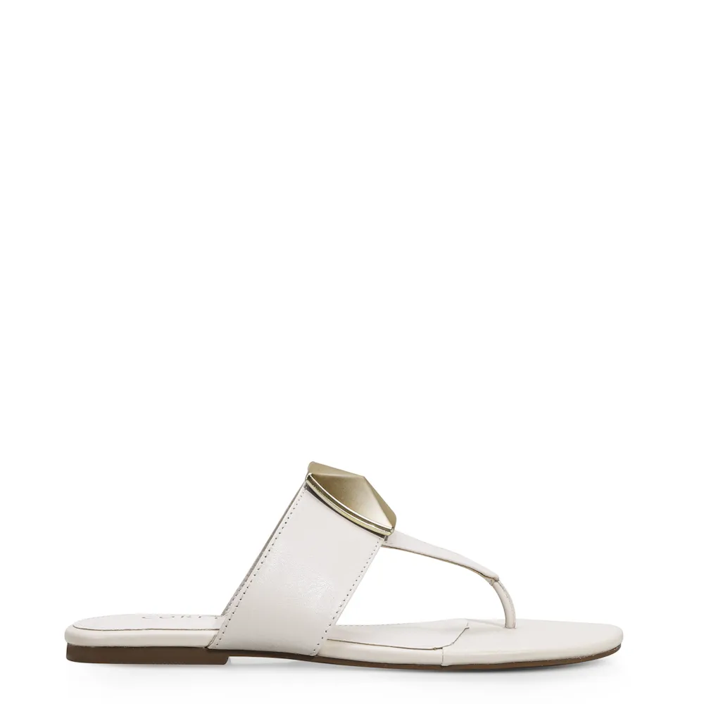 Rasteirinha Couro Off White - imagem 2