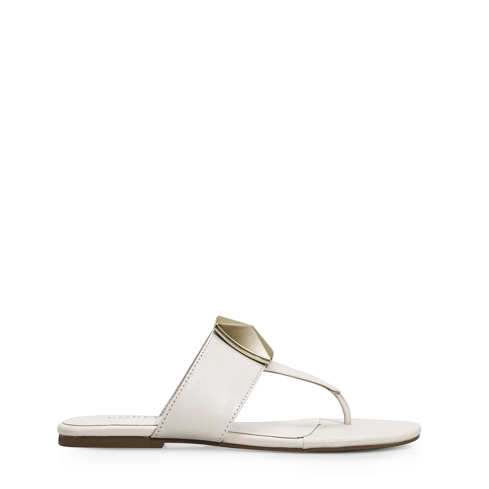 Rasteirinha Couro Off White