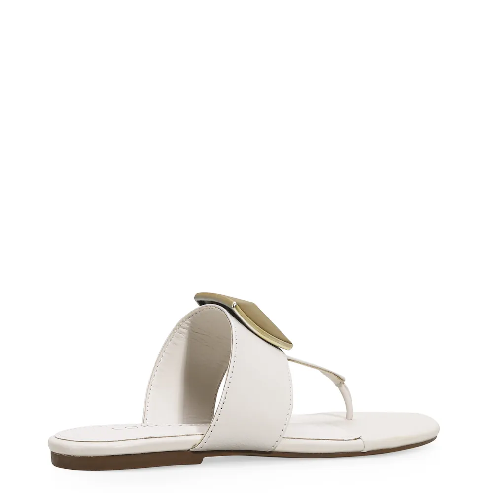 Rasteirinha Couro Off White - imagem 3
