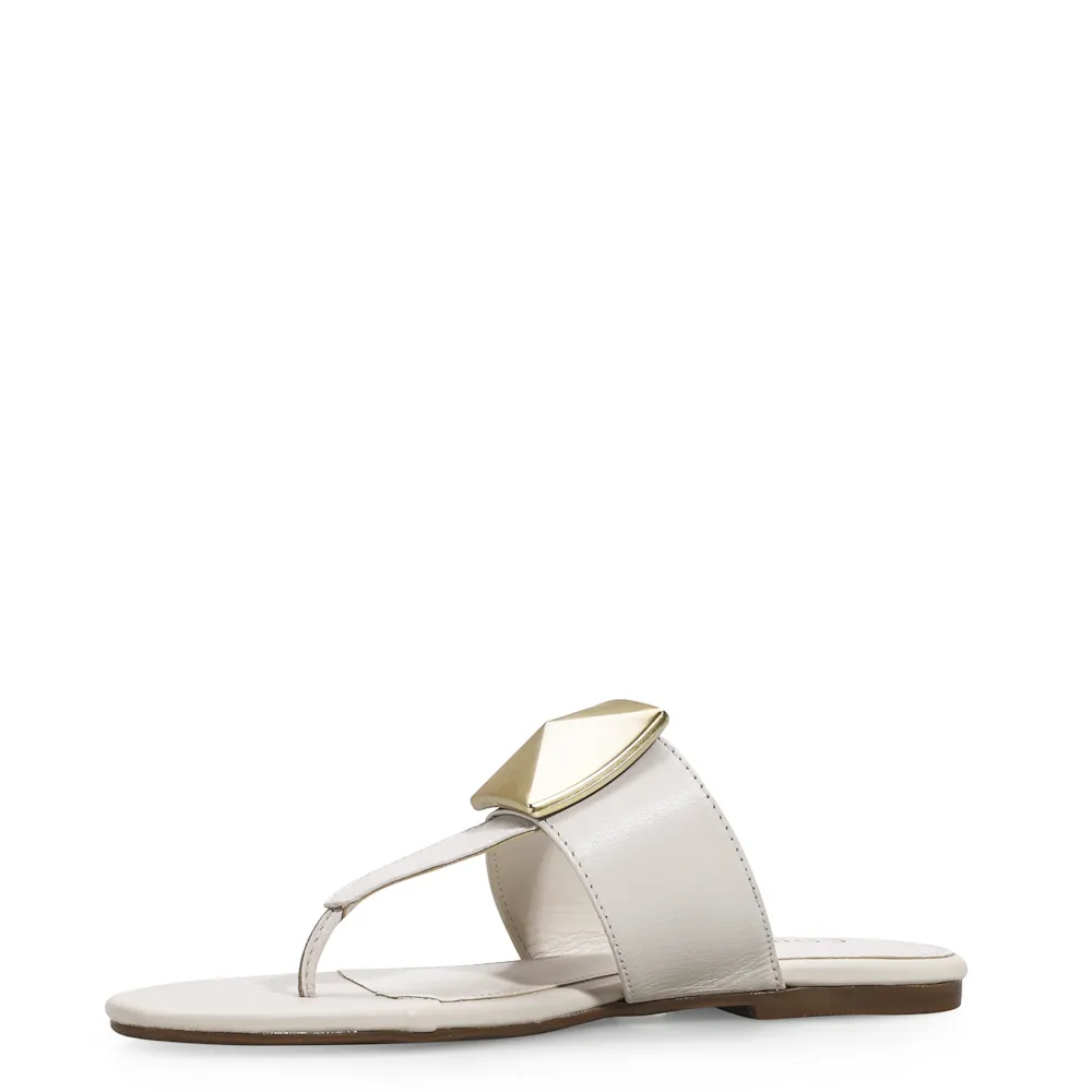 Rasteirinha Couro Off White - imagem 4