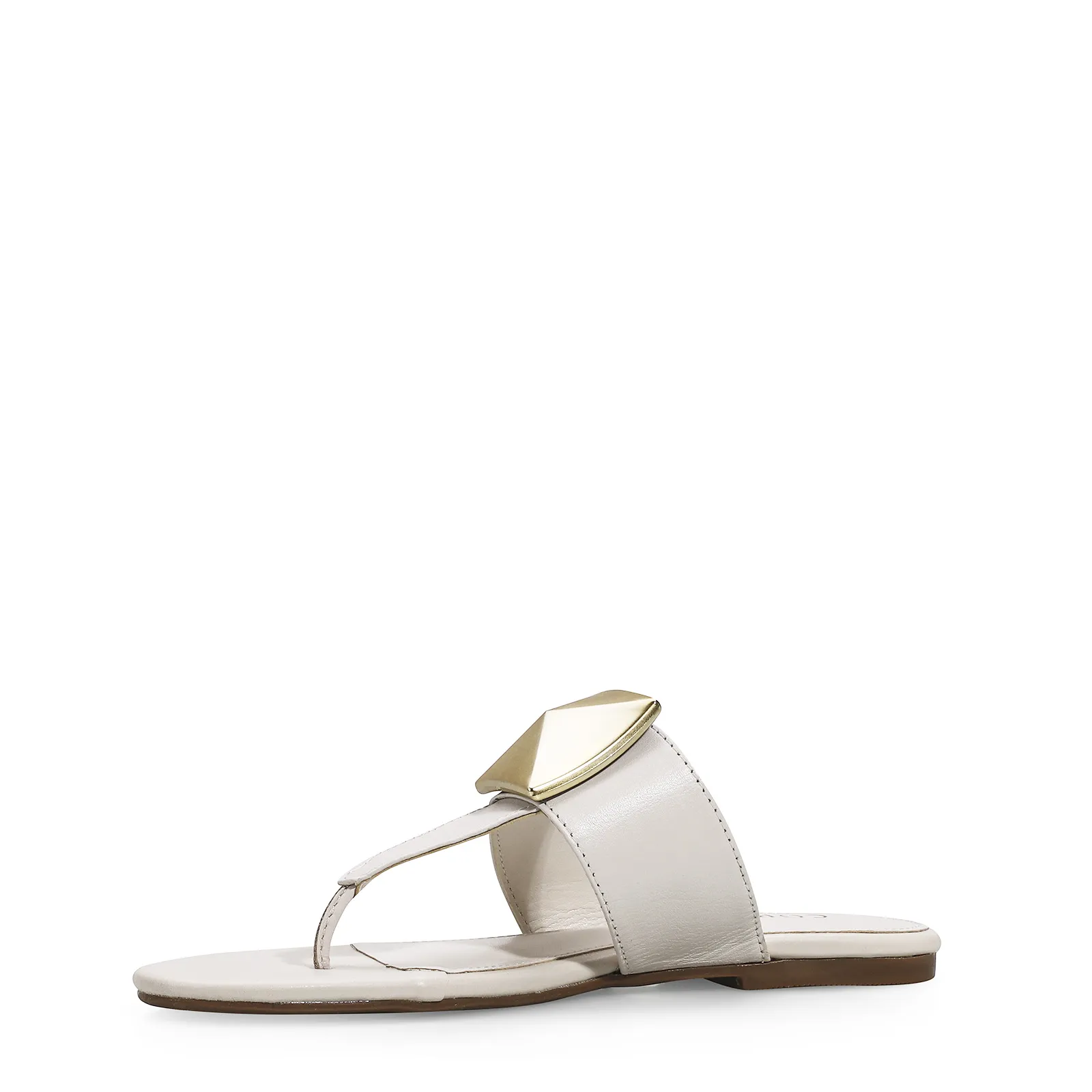 Rasteirinha Couro Off White