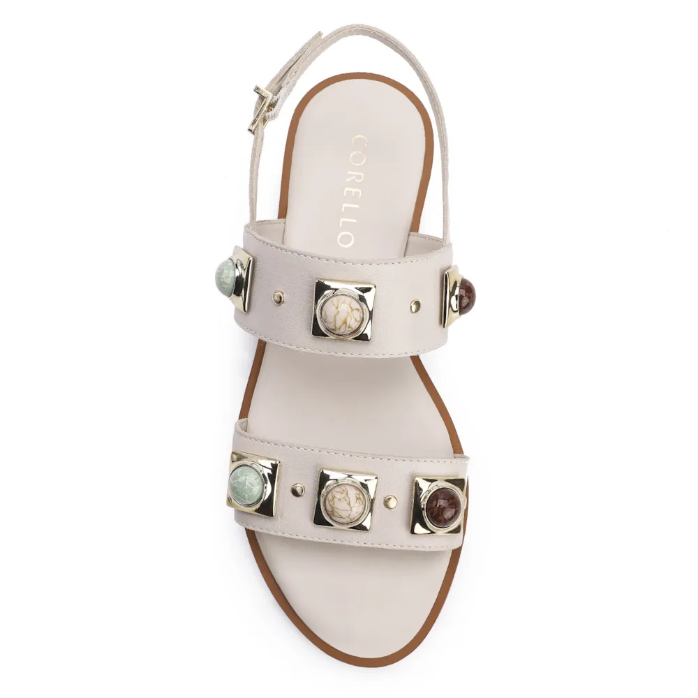 Rasteirinha Couro Off White - imagem 5