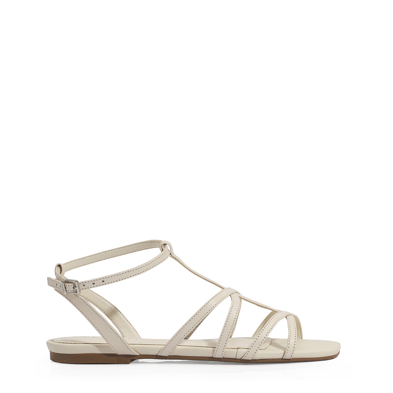 Rasteirinha Couro Off White