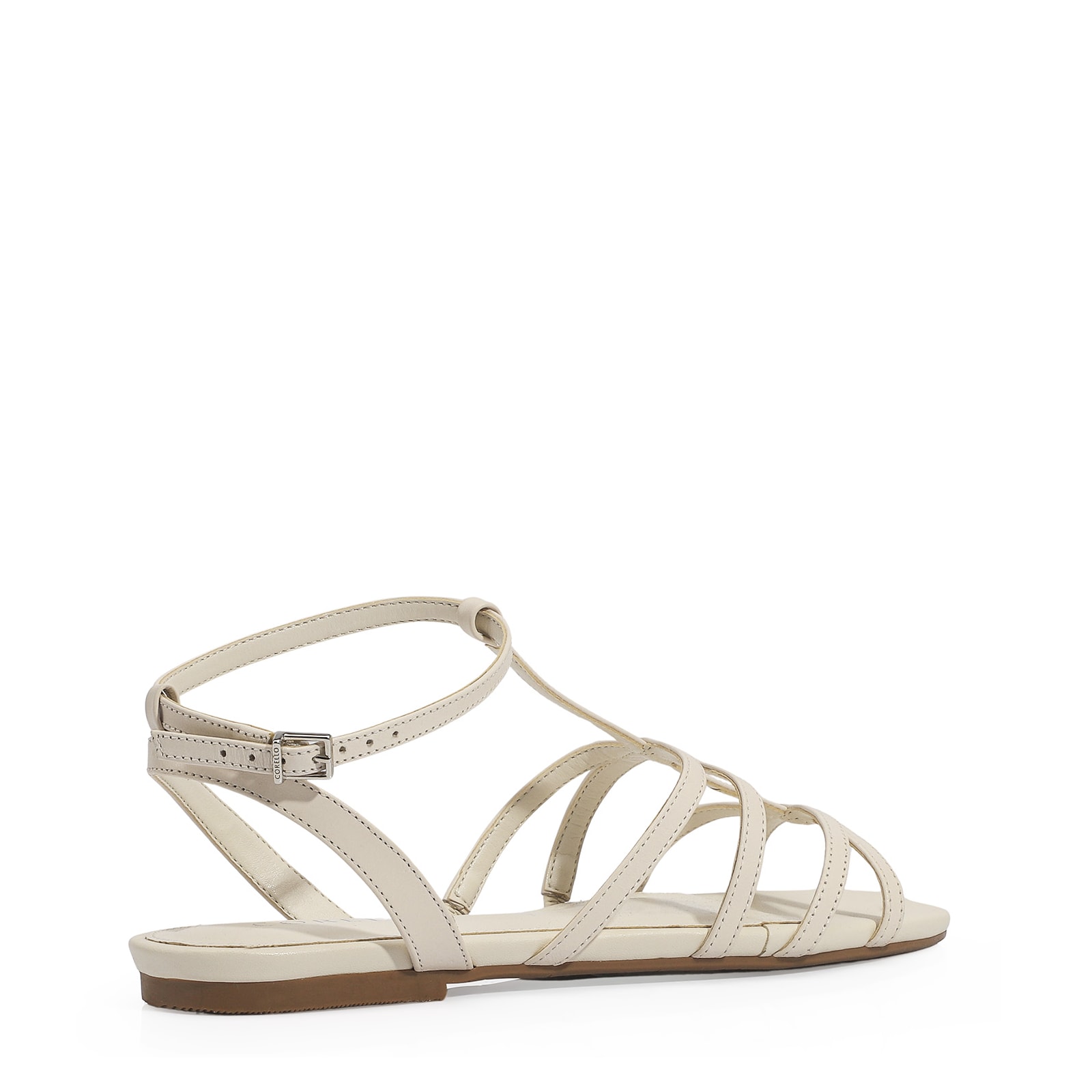 Rasteirinha Couro Off White