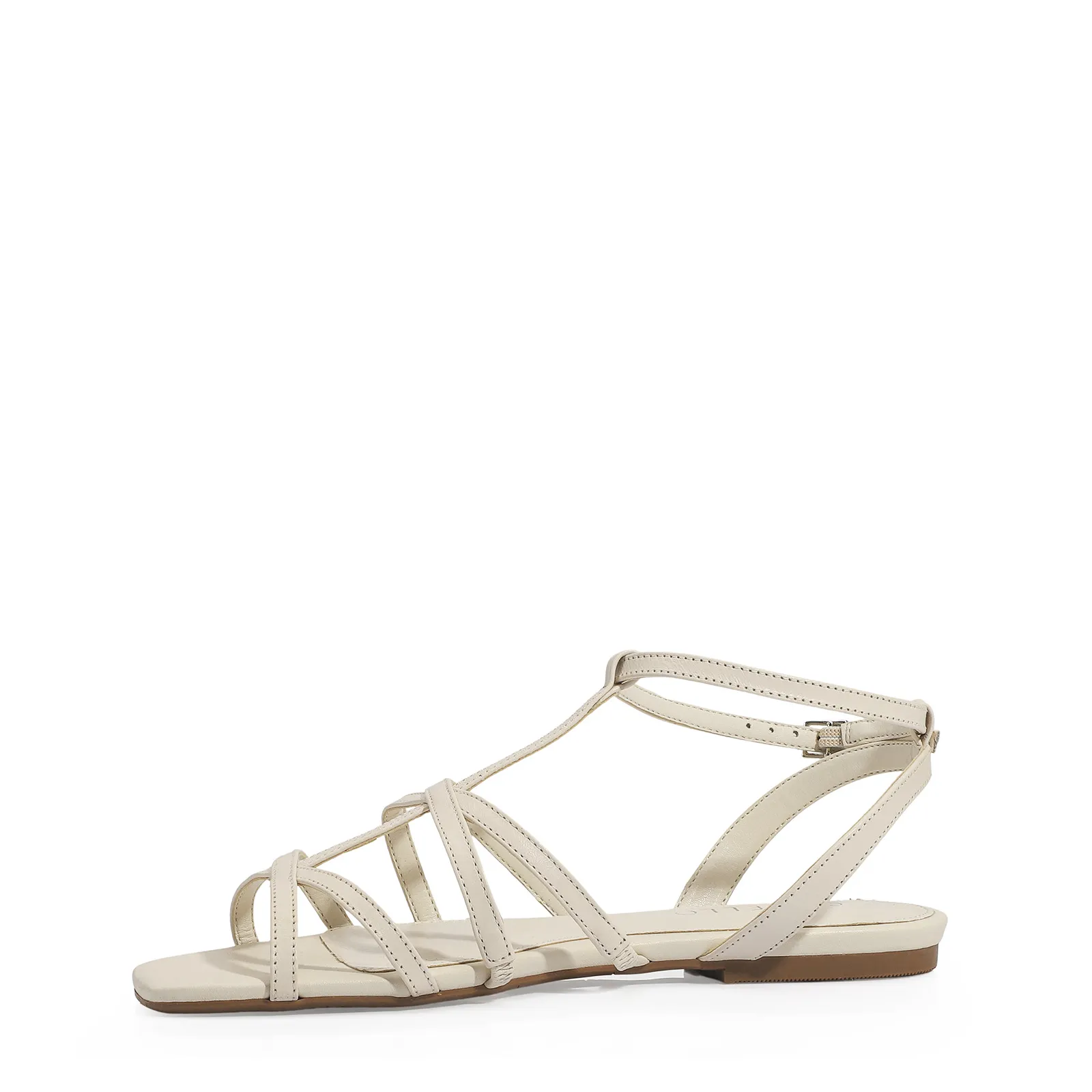 Rasteirinha Couro Off White