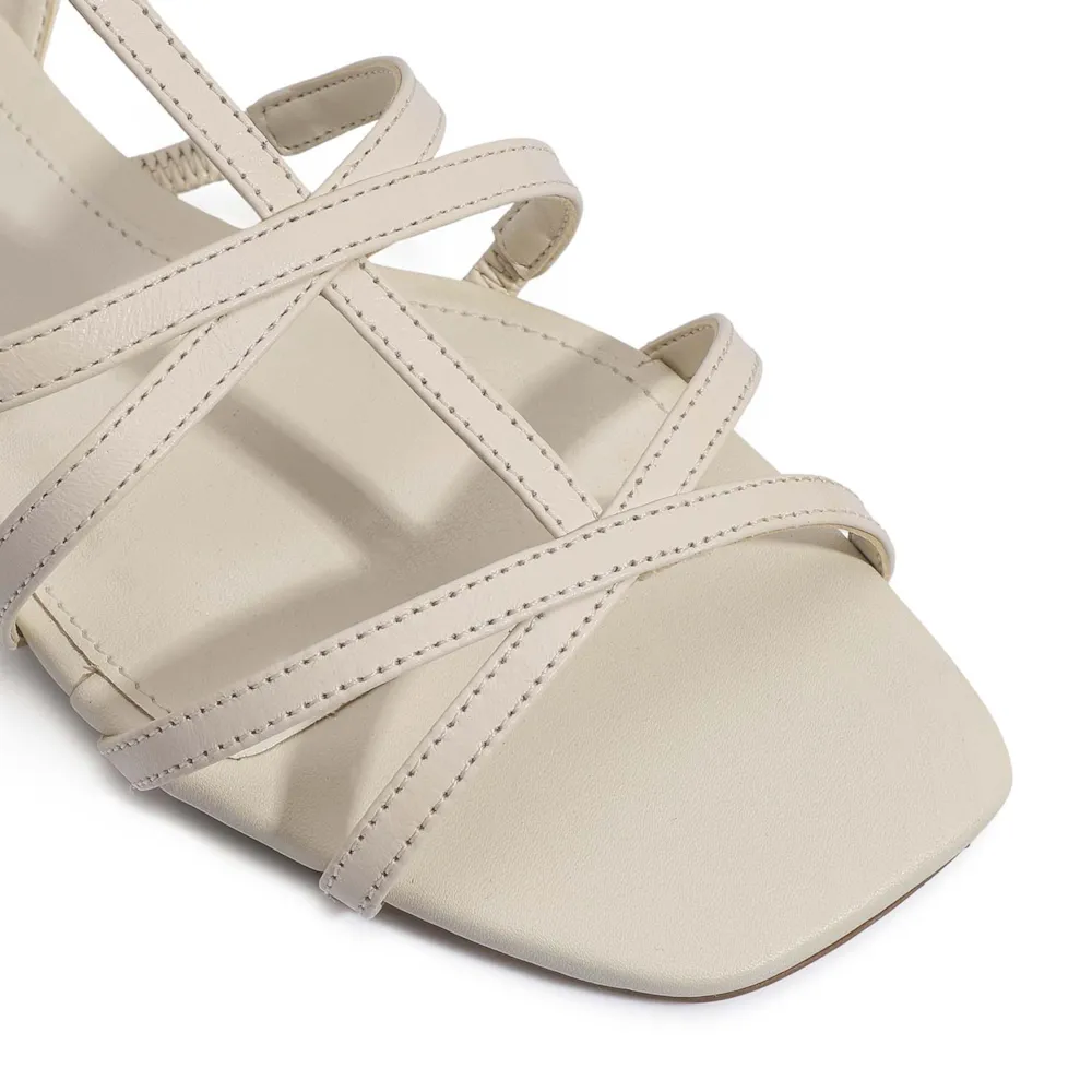 Rasteirinha Couro Off White - imagem 7