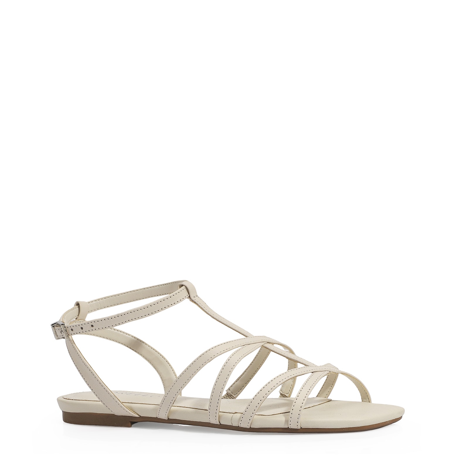 Rasteirinha Couro Off White
