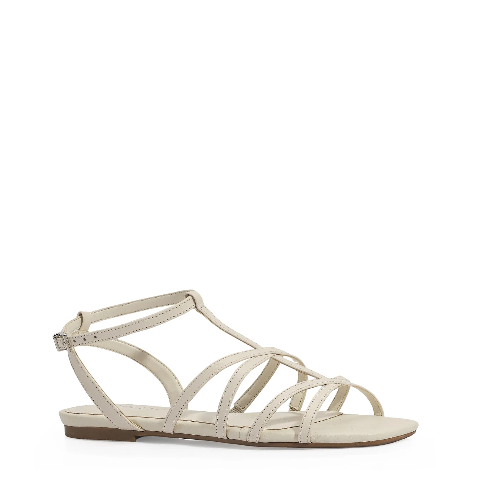 Rasteirinha Couro Off White