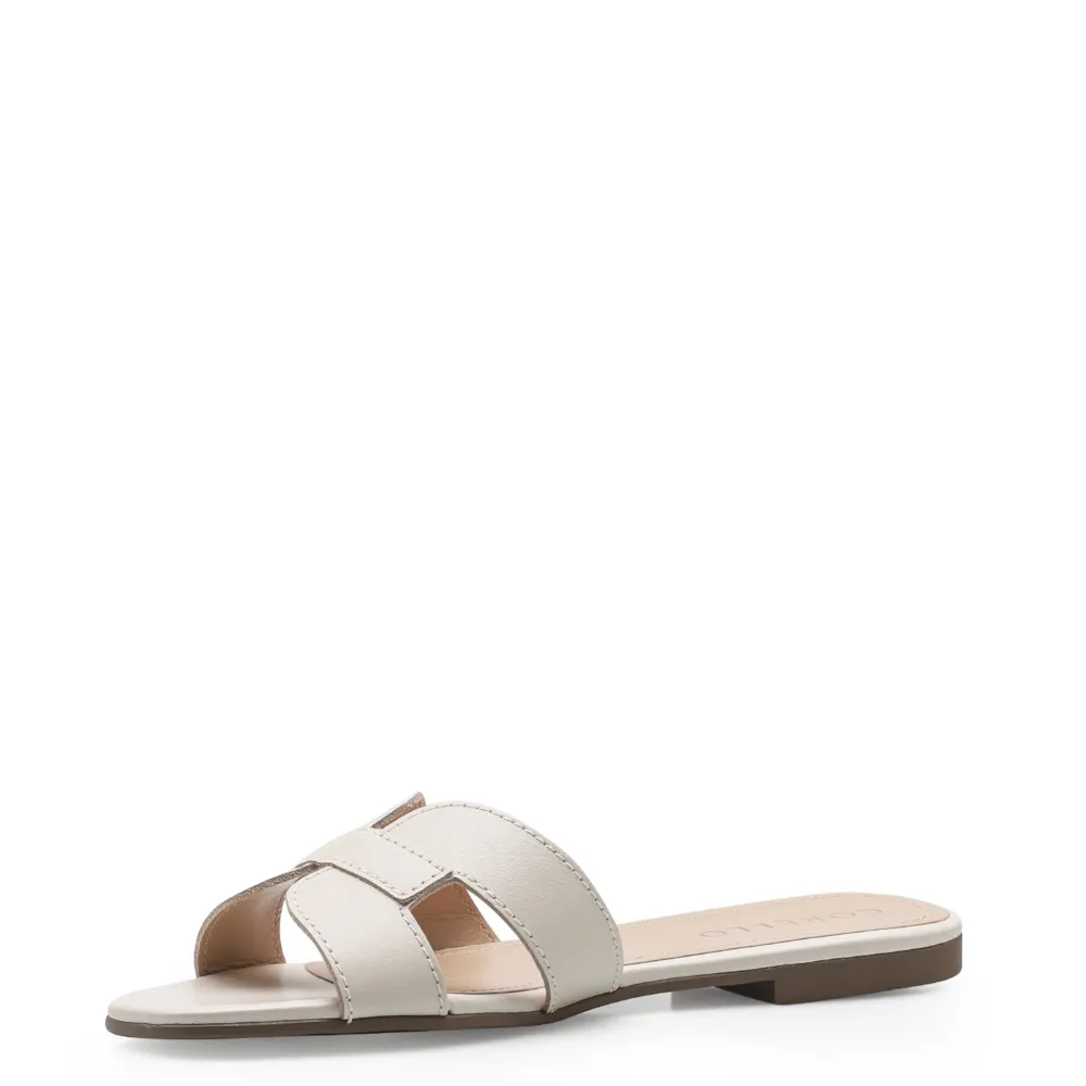 Rasteirinha Couro Off White - imagem 4