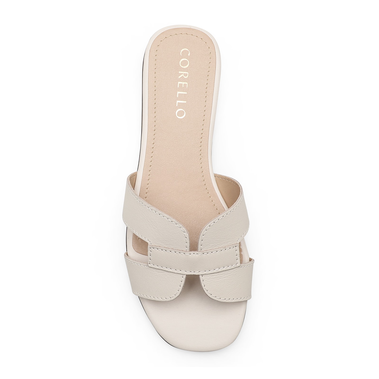 Rasteirinha Couro Off White