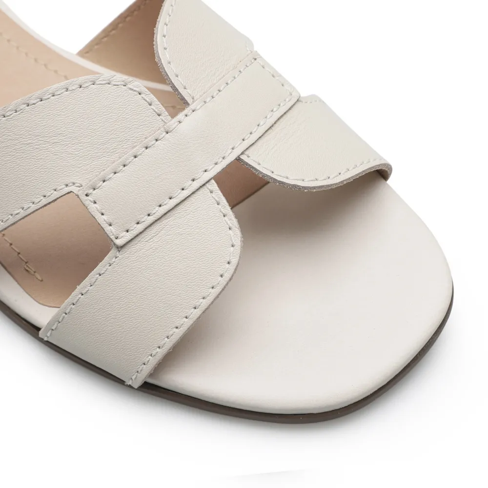 Rasteirinha Couro Off White - imagem 6