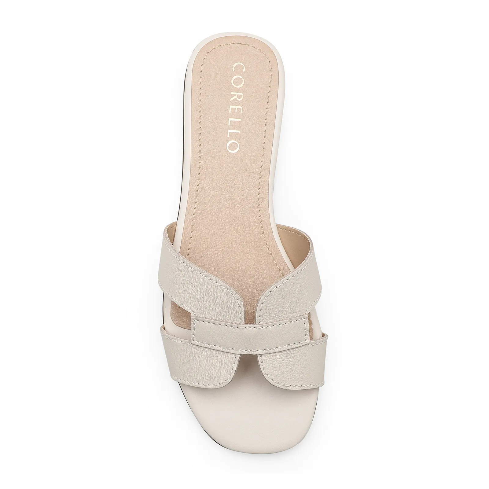 Rasteirinha Couro Off White