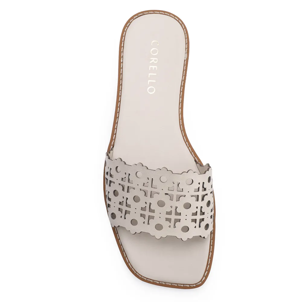 Rasteirinha Couro Off White - imagem 5