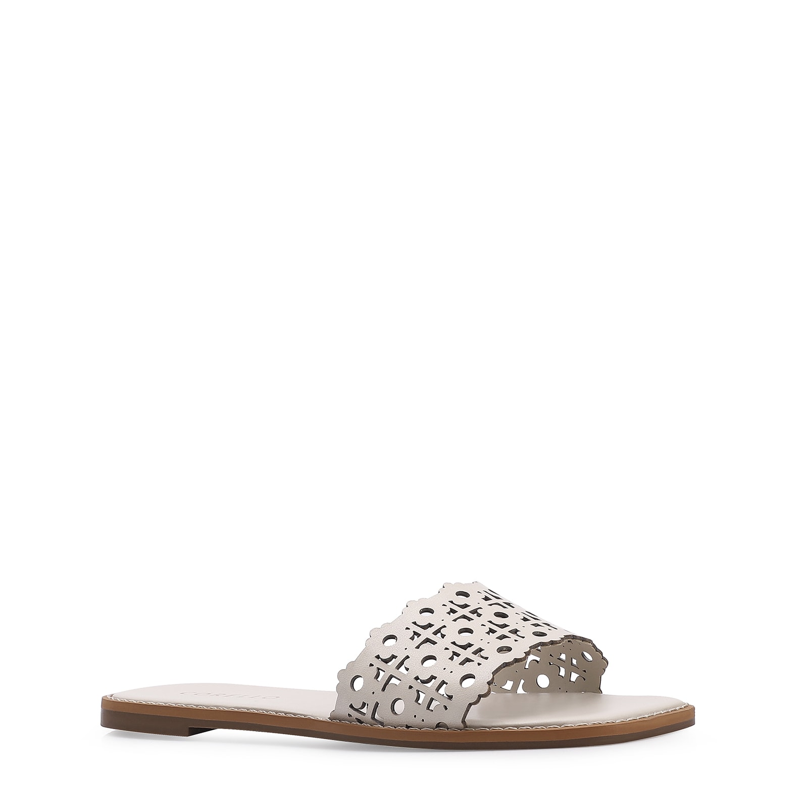 Rasteirinha Couro Off White