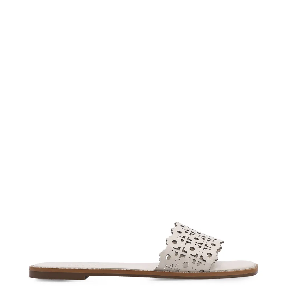 Rasteirinha Couro Off White - imagem 2