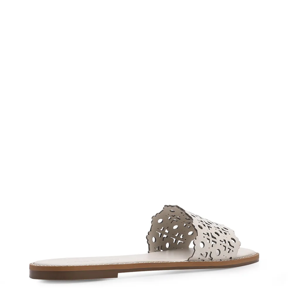 Rasteirinha Couro Off White - imagem 3