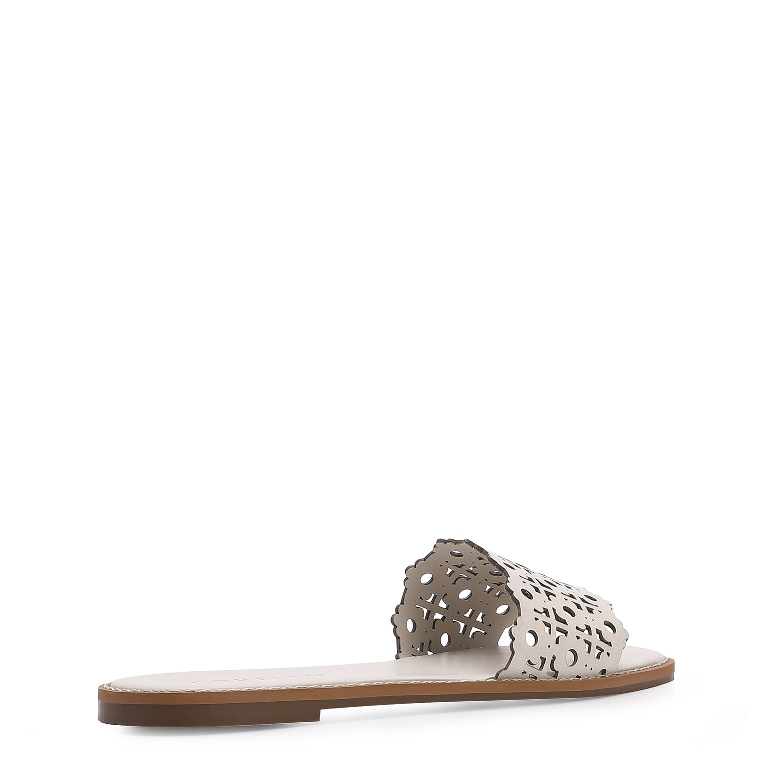 Rasteirinha Couro Off White