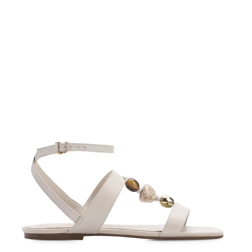 Rasteirinha Couro Off White - imagem 3
