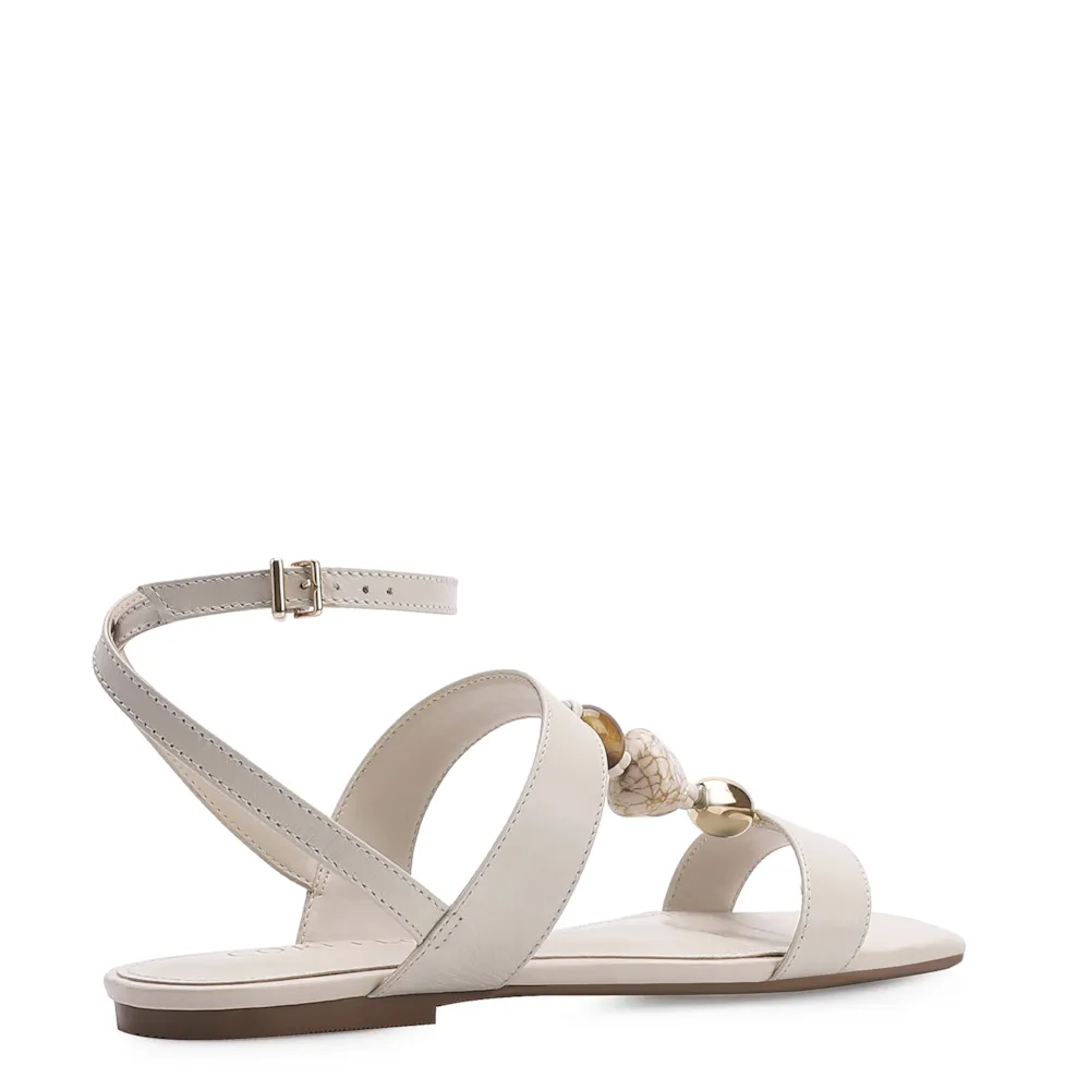 Rasteirinha Couro Off White - imagem 4