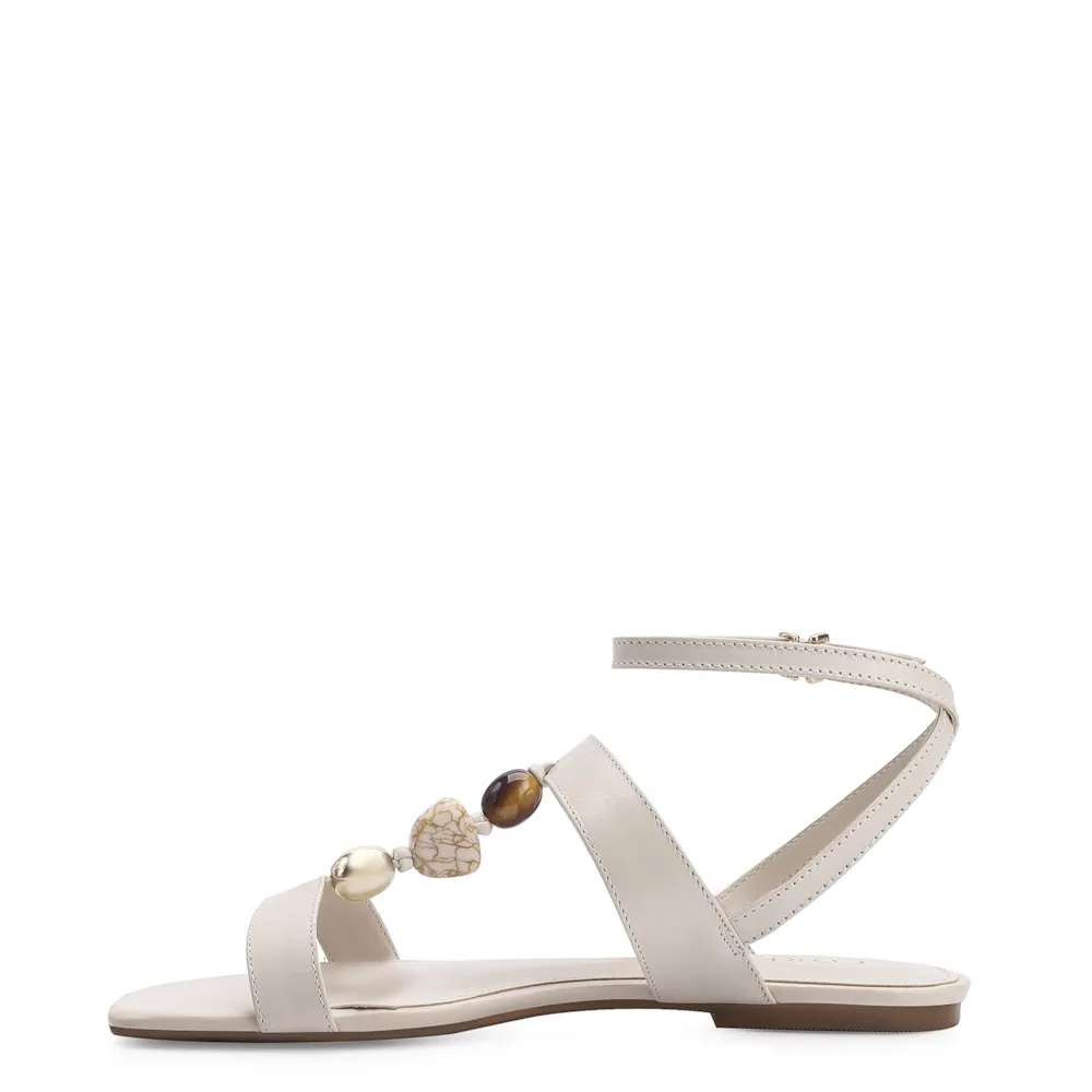 Rasteirinha Couro Off White - imagem 5