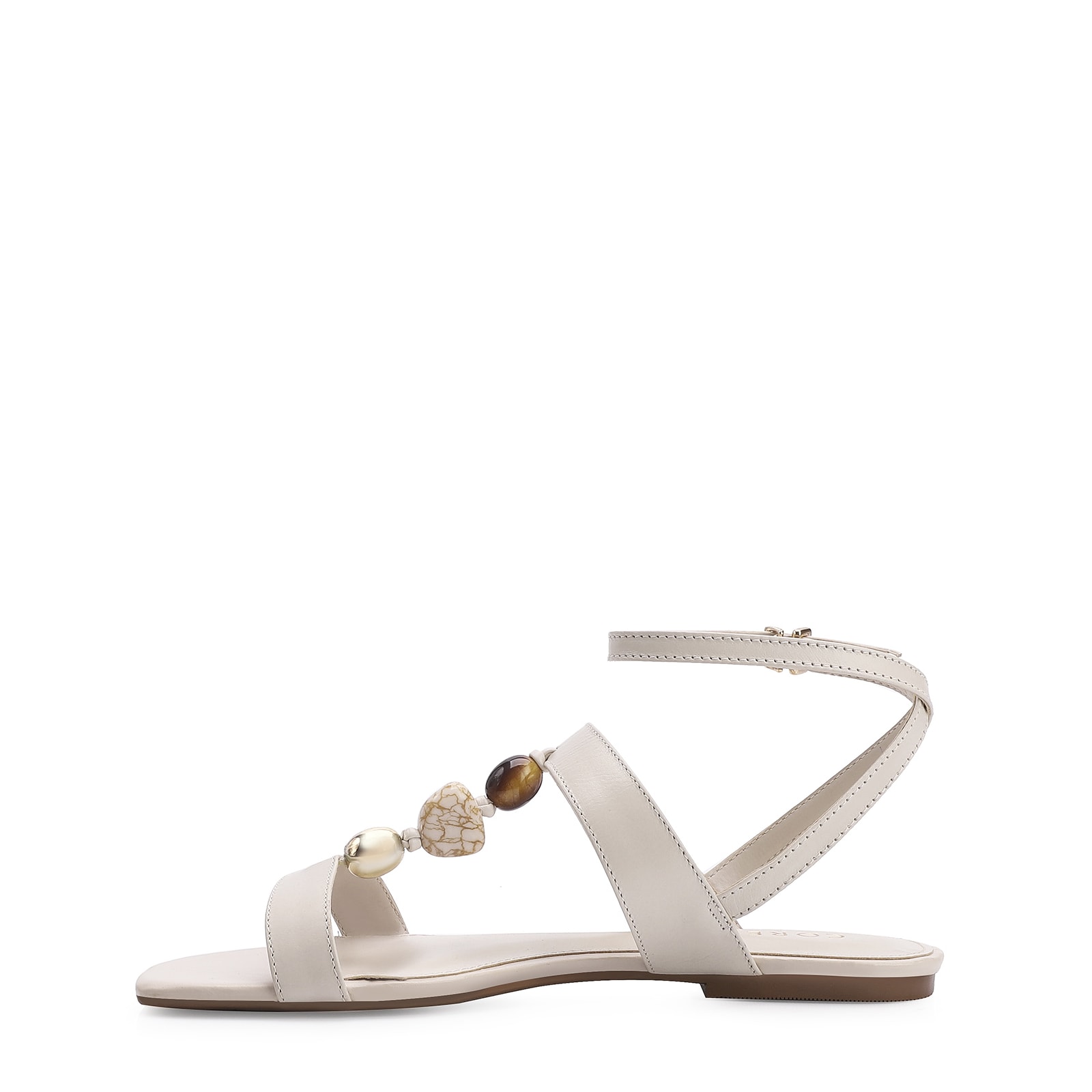 Rasteirinha Couro Off White