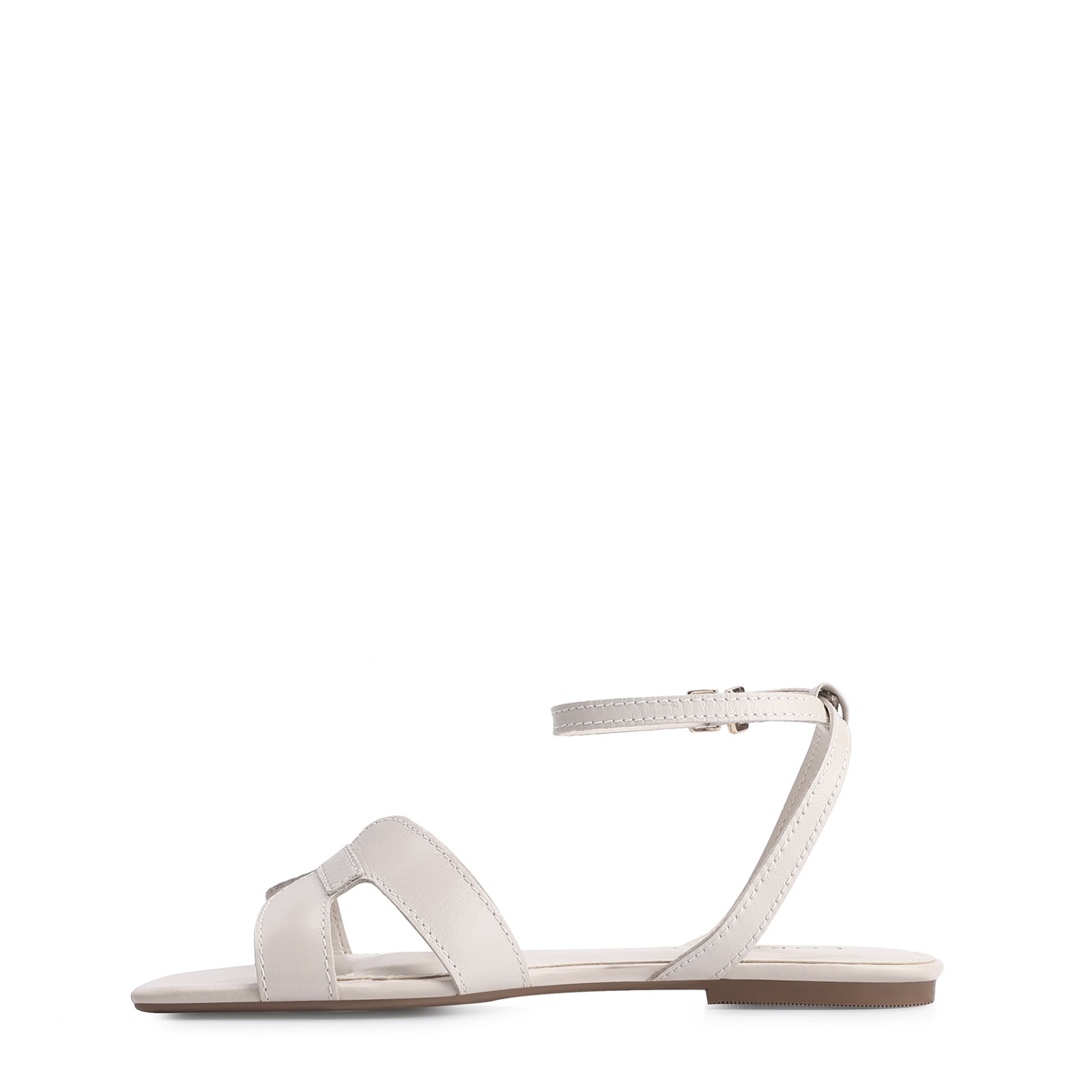 Rasteirinha Couro Off White