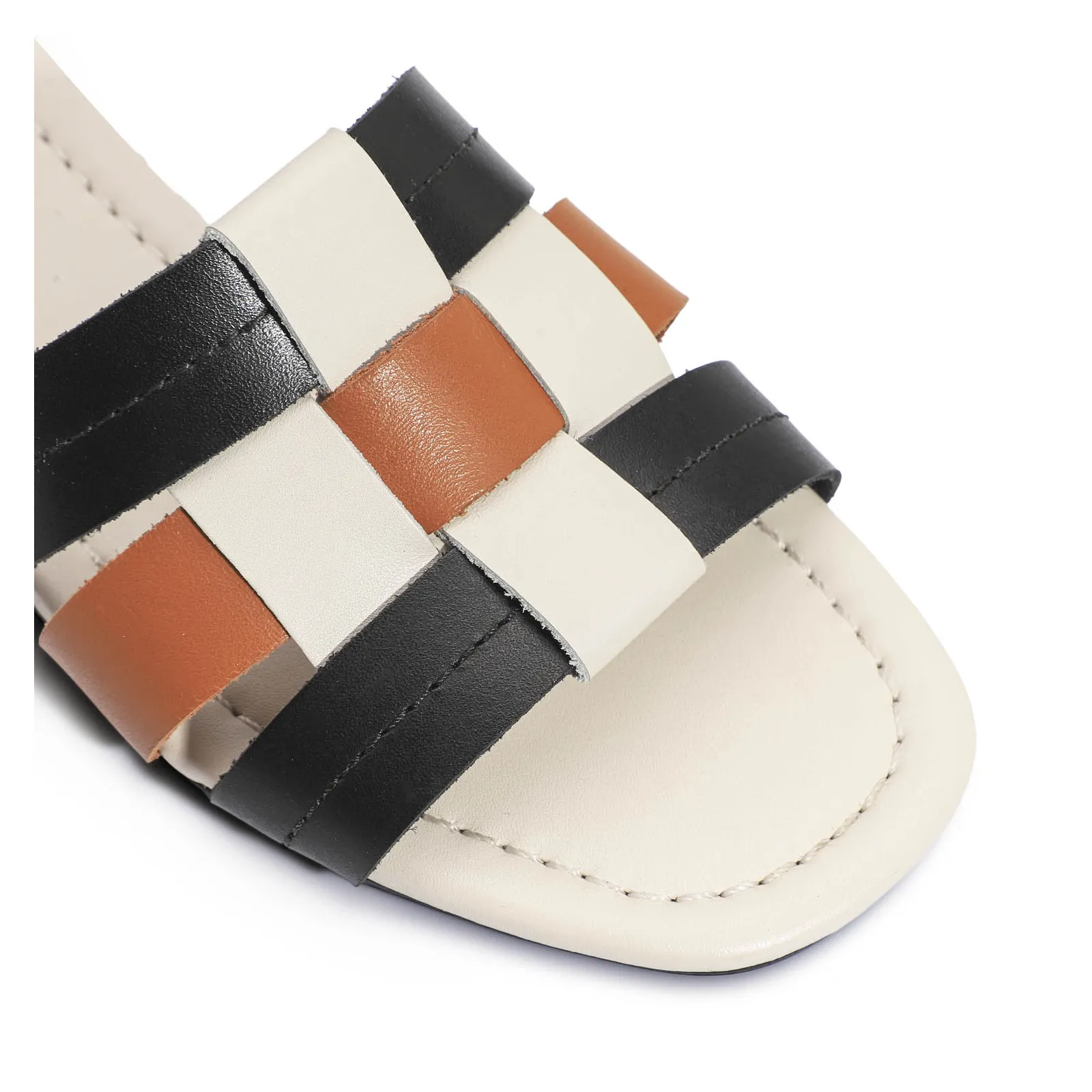 Rasteirinha Couro Off White